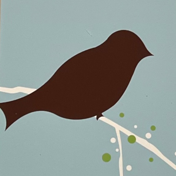 Signed Original Block Print of Bird in Frame - Picture 2 of 7